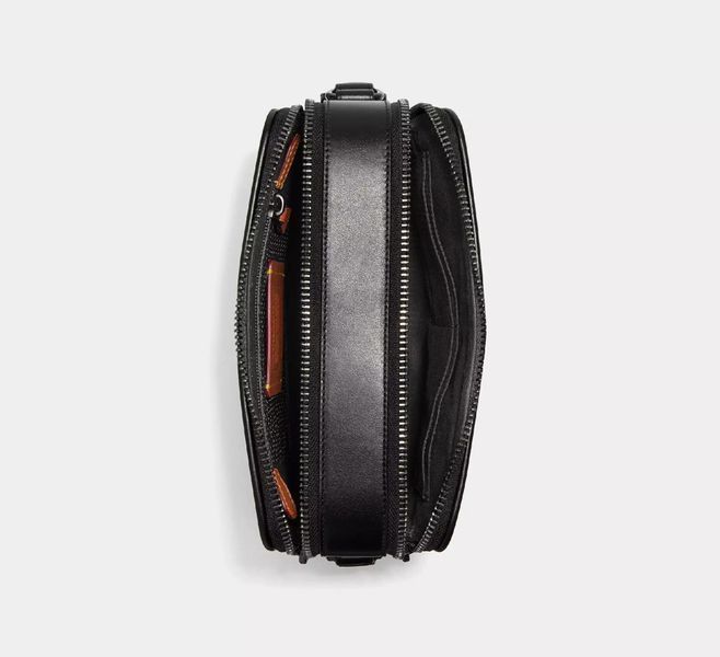 Сумка Coach Charter Crossbody 24 з канвасу Signature, чорна coach013 фото