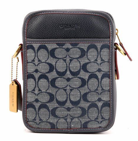 Чоловіча сумка крос-боді Coach Sullivan Signature Chambray coach066 фото