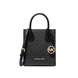 Жіноча сумка Michael Kors Mercer Extra-Small Logo and Leather Black mk03 фото 1