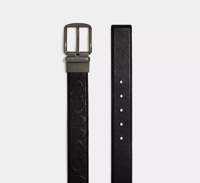 Ремінь Coach Harness Buckle 38 мм, двосторонній coach067 фото