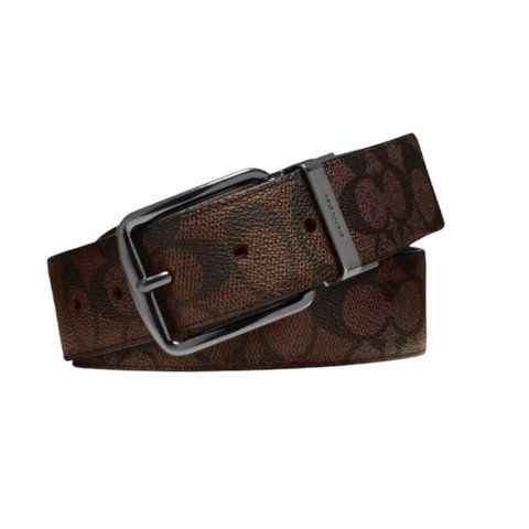 Ремінь Coach Harness 38 мм, темно-коричневий coach069 фото