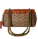 Жіноча сумка Coach Tabby 26 In Signature Canvas With Quilting, бежево-руда coach120 фото 2