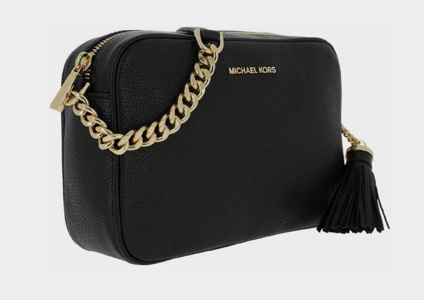 Жіноча сумка Michael Kors Jet Set Large Black mk07 фото