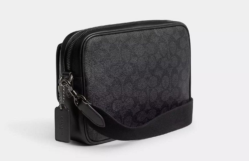 Чоловіча сумка Charter Flap Crossbody 24 Signature, чорна coach072 фото