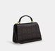 Сумка Coach Eliza Top Handle, коричнево-чорна coach074 фото 2