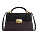 Сумка Coach Eliza Top Handle, коричнево-чорна coach074 фото 1
