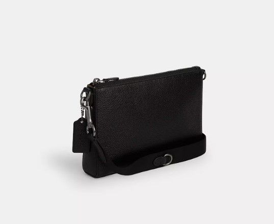 Чоловіча шкіряна сумка Coach Holden Crossbody Blocked Signature, чорна coach125 фото