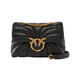 Жіноча шкіряна сумка Pinko Love Bag Puff Butterfly Big Black pink14 фото 1