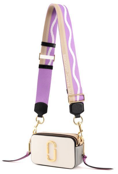 Жіноча шкіряна сумка Marc Jacobs The Snapshot New Moon White Multi mj14 фото