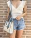Жіноча сумка Michael Kors Mirella Small Shopper Top Zip Crossbody Chambray Blue mk18 фото 3