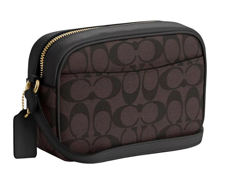 Жіноча сумка Coach Mini Jamie Camera Bag, коричнево-чорна coach131 фото