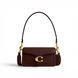 Жіноча шкіряна сумка Coach Tabby Shoulder 20 темно-коричнева coach176 фото 1