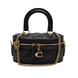 Жіноча шкіряна сумка Coach Trail Crossbody 17 Pillow Quilting, Black/Gold coach156 фото 1