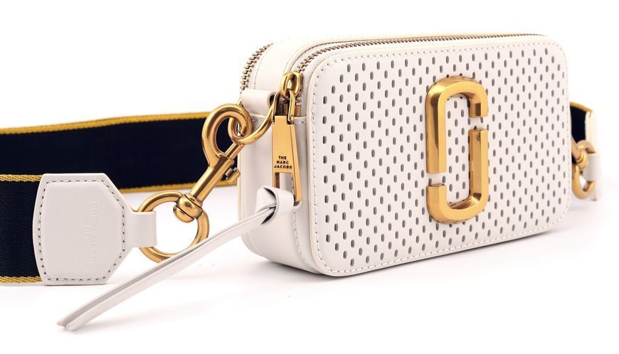 Жіноча шкіряна сумка Marc Jacobs The Snapshot Perforated mj16 фото