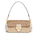 Жіноча сумка Coach Morgan Shoulder Blocked Signature, Light Khaki/ Multi coach137 фото 1