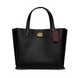 Шкіряна сумка Coach Willow Tote 24, чорна coach037 фото 1