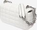 Жіноча сумка Michael Kors Tribeca Large Quilted Leather Shoulder White срібляста фурнітура mk321 фото 3