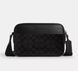 Чоловіча шкіряна сумка Coach Graham Crossbody Bag In Signature Canvas Gunmetal Charcoal чорна coach192 фото 1
