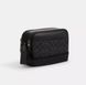 Чоловіча шкіряна сумка Coach Graham Crossbody Bag In Signature Canvas Gunmetal Charcoal чорна coach192 фото 3