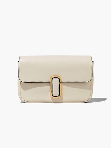 Жіноча шкіряна сумка Marc Jacobs The J Marc Cloud White біла mj27 фото
