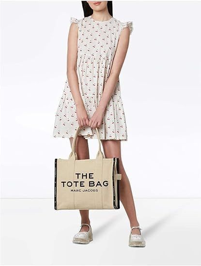 Жіноча сумка тоут Marc Jacobs The Jacquard Large Tote бежева mj28 фото