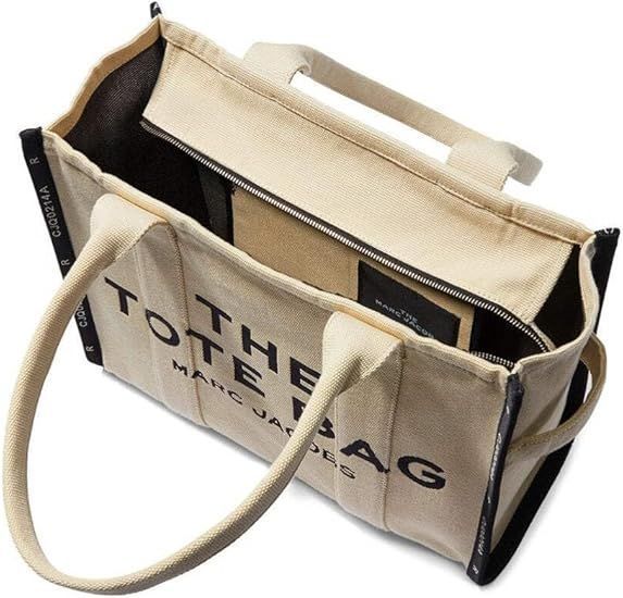 Жіноча сумка тоут Marc Jacobs The Jacquard Large Tote бежева mj28 фото