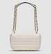 Жіноча сумка Michael Kors Tribeca Large Quilted Leather Shoulder White золотиста фурнітура mk32 фото 3