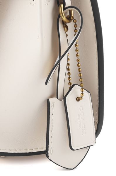 Coach Sammy Top Handle 21 із гладкої телячої шкіри, кремова coach046 фото