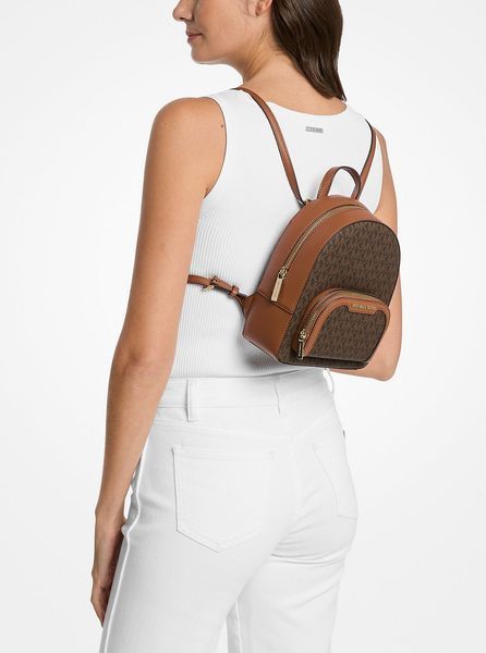 Жіночий шкіряний рюкзак Michael Kors Jaycee Extra-Small Brown mk33 фото
