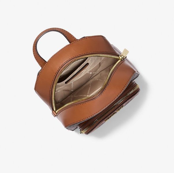 Жіночий шкіряний рюкзак Michael Kors Jaycee Extra-Small Brown mk33 фото
