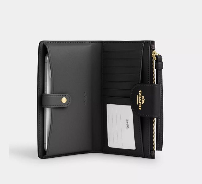 Гаманець Coach Phone Wallet  Signature Canvas coach096 фото