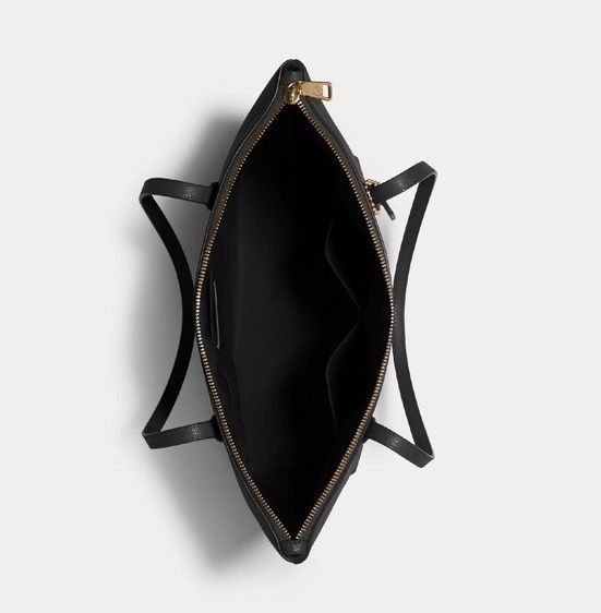 Жіноча сумка Coach Zip Tote, чорна coach099 фото