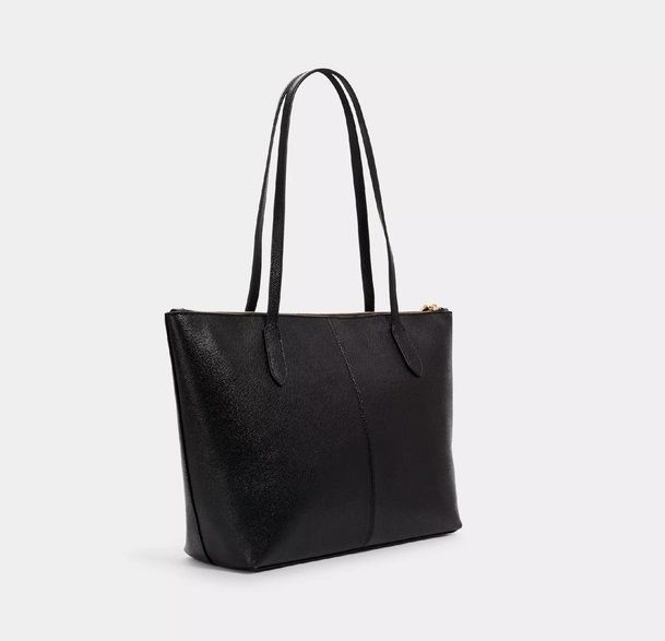 Жіноча сумка Coach Zip Tote, чорна coach099 фото