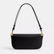 Жіноча шкіряна сумка Coach Brook Flap Chain, Brass/Black coach150 фото 3