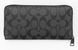 Гаманець Coach Accordion із фірмового канвасу Signature, чорний coach001 фото 2