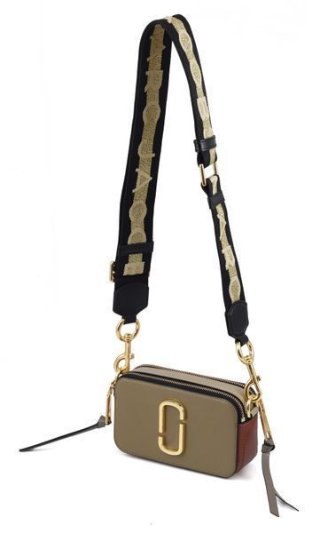 Жіноча шкіряна сумка Marc Jacobs Snapshot Camera Bag Cement Multi mj35 фото