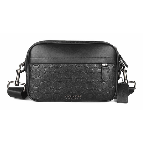 Чоловіча сумка крос-боді Coach Academy Signature, чорна coach052 фото