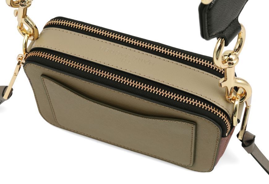 Жіноча шкіряна сумка Marc Jacobs Snapshot Camera Bag Cement Multi mj35 фото
