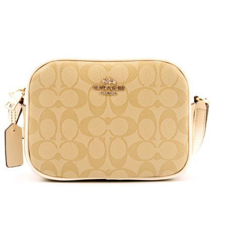 Жіноча сумка Coach Mini Jamie Camera Bag, бежева coach058 фото