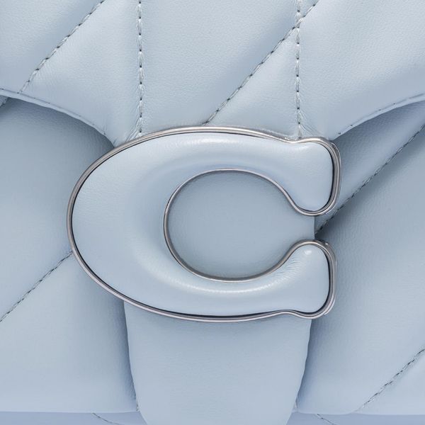 Жіноча шкіряна сумка Coach Tabby 26 Quilted, блакитна coach111 фото
