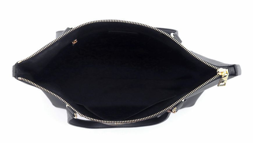 Шкіряна сумка Coach Gallery Tote, чорна coach061 фото
