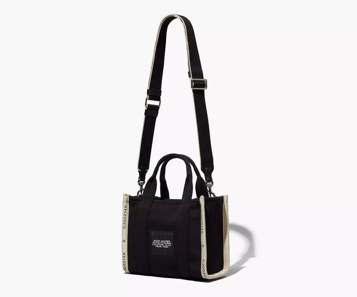 Жіноча сумка тоут Marc Jacobs The Jacquard Small Tote чорна mj45 фото